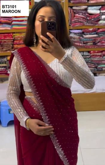 D.NO. BT3101 COLOUR’S BY BT GEORGETTE MANUFACTURER IN INDIA